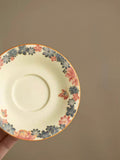 Hand-Painted "Cats in the Garden" Sancai Gaiwan