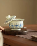 "Silver Moon" Lotus Treasure Sancai Gaiwan