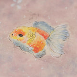 Hand-Painted Famille Rose Koi Fish Tea Tray