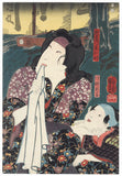 Bando Shuka I as Otoki, 1852 by Kuniyoshi