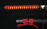 Handmade 41"  Folded Steel Red Handle Tokugawa