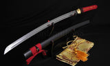 Handmade 41"  Folded Steel Red Handle Tokugawa