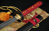 Handmade 41"  Folded Steel Red Handle Tokugawa